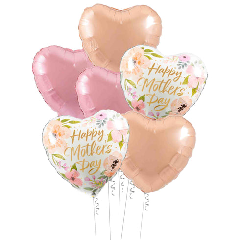 Mother's Day Balloon Bouquet | Floral Set of 6