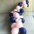 Custom Matte Navy Blue and Chalk Pink Balloon Garland Kit
