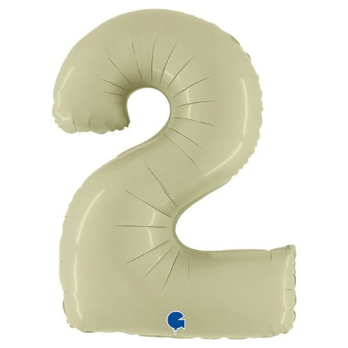 Number Balloons | Olive Green | 40 INCH