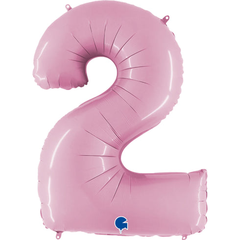 Pastel Pink Number 2 Balloons | 40 INCH