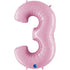 Pastel Pink Number 3 Balloons | 26 INCH
