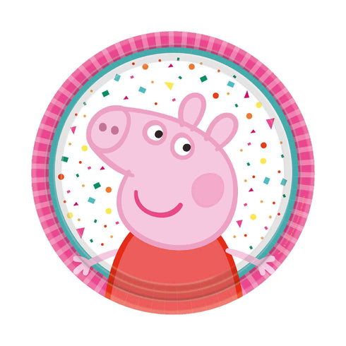 Peppa Pig Paper Dessert Plates | Licensed | 7 INCH