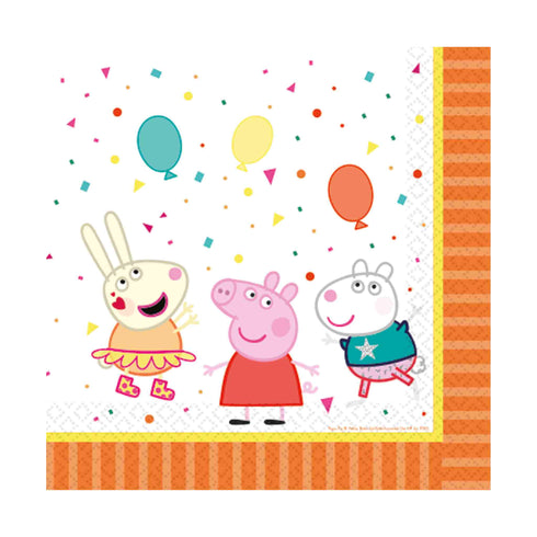 Peppa Pig Paper Lunch Napkins | Licensed | Package 16