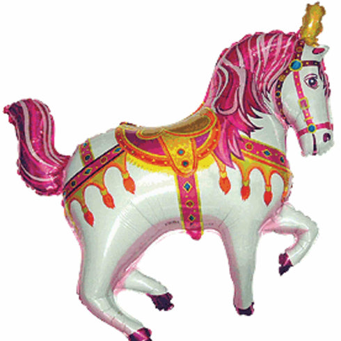 Carnival Horse Balloon | Pink | 39 INCH