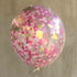 Hand Cut Confetti Balloons | Pinks + Gold