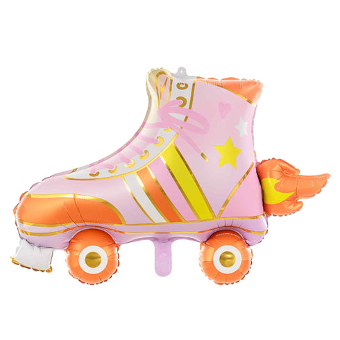 Flames Roller Skate Balloons | Pink Yellow and Orange | 30 Inch