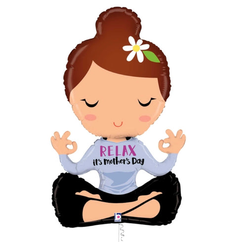 Mother's Day Balloons | Relax Yoga Mom | 42 INCH