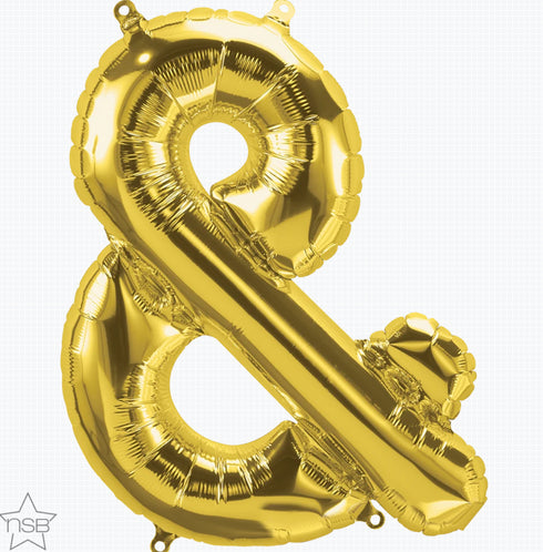 34 INCH | Gold Letter Balloons