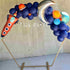 Space Birthday Party Latex Balloon Garland Kit | Navy