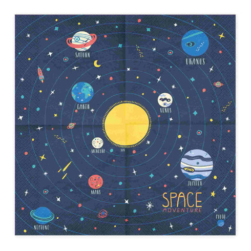 Space Party Paper Napkins | Package 20