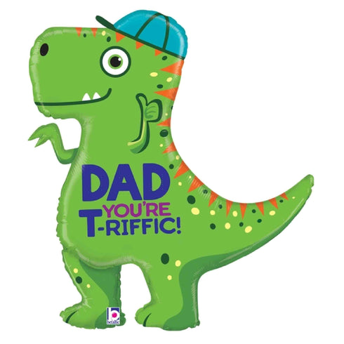 Terrific T-Rex Dad Balloon | Father's Day | Dad Birthday | 35 INCH