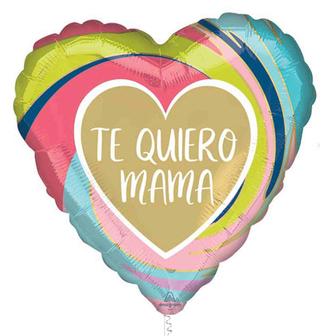 Te Quiero Mama Heart Balloons | 17 INCH