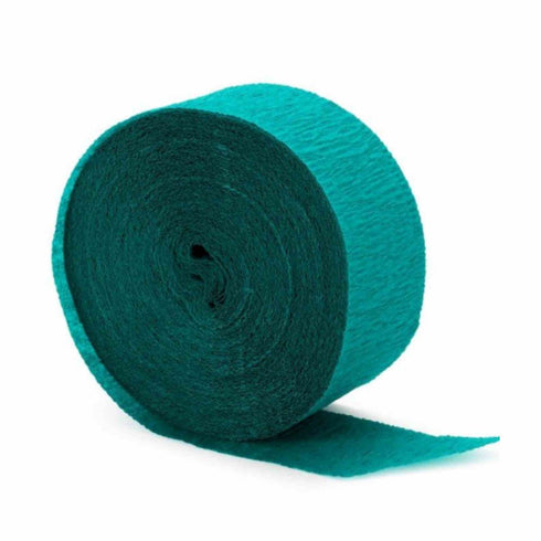 Teal Blue Crepe Paper Party Streamers | 81'