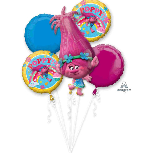 Trolls Poppy Balloon Bouquet | Set 5 | Licensed