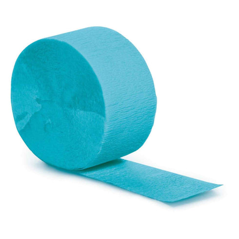 Turquoise Blue Crepe SPaper Party Streamers | 81'
