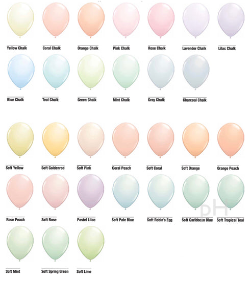Ombre Blush Chalk Latex Balloons (5", 11", 16", 24", 36")