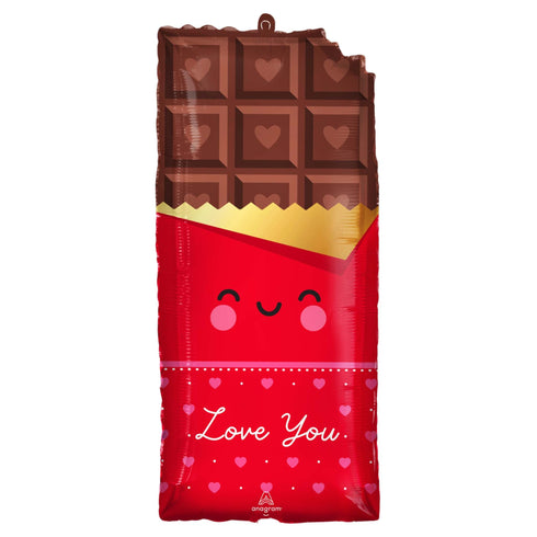 Chocolate Love You Valentine's Day Foil Balloons | 28 Inch
