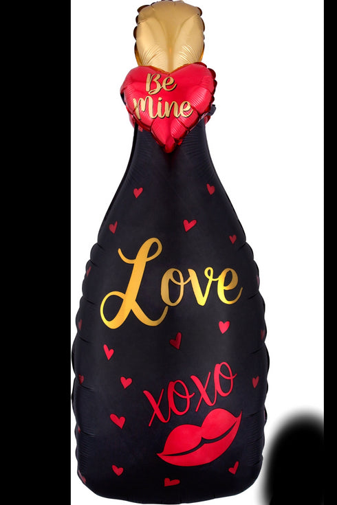 Bubbly Love Champagne Bottle Valentine's Day Foil Balloons | 35 INCH