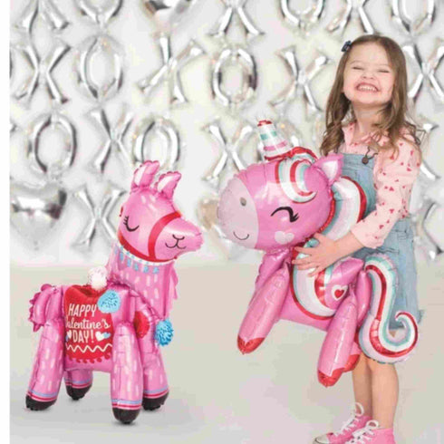 Magical Love Valentine's Day Unicorn Foil Balloons | 22 INCH | Air Fill