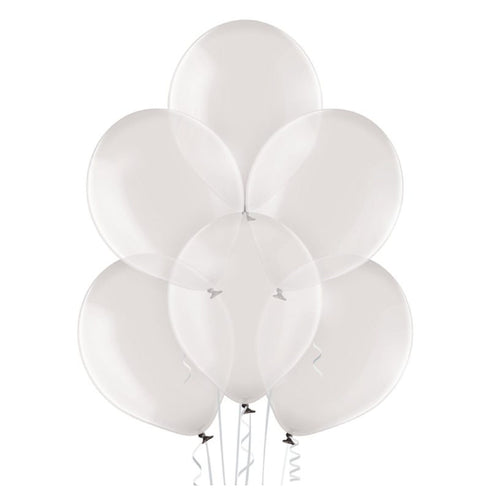 Warm Gray Crystal Clear Latex Balloons | 11 INCH | Package 10
