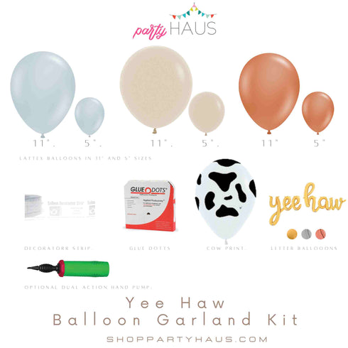 Yee Haw Rodeo Party Balloon Garland Kit