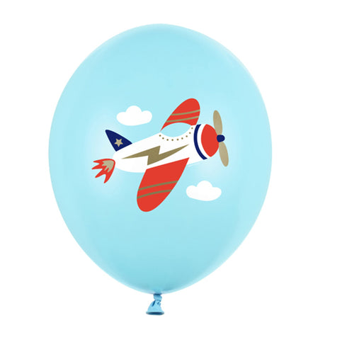 Airplane Latex Balloons | Package 6