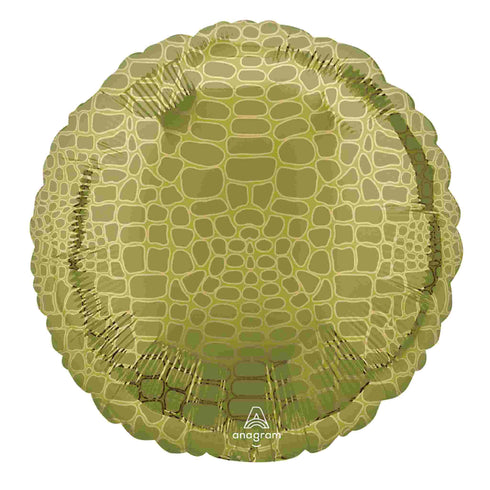 Alligator Animal Print Round Balloons | 18 INCH