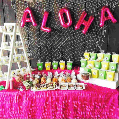 ALOHA Letter Balloons | Silver | Gold | Rose Gold | Pink | Blue