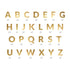 Gold Paper Alphabet Letter Banner Kit | 63 piece | Small 5.5 Inch