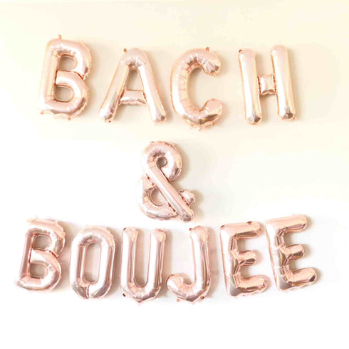 Bach & Boujee Balloon Banner Kit | Silver | Gold | Rose Gold | Pink | Blue