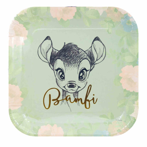 Bambi Paper Party Plates | Set 4
