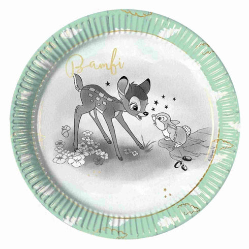 Bambi Round Paper Plates | Set 8