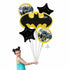 Batman Emblem Balloon Bouquet | Set 5 Balloons