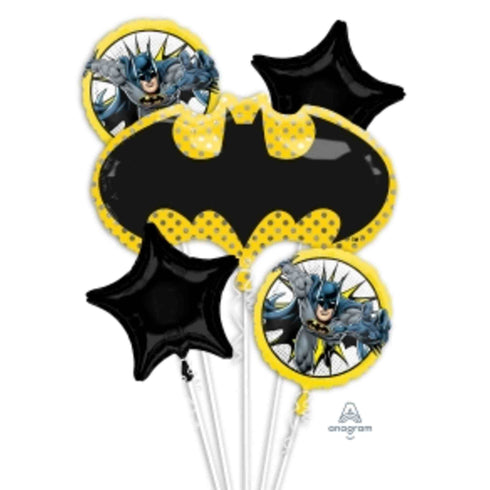 Batman Emblem Balloon Bouquet | Set 5 Balloons