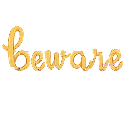 Beware Halloween Balloon Banner Kit