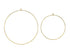 DIY Gold Metal Craft Hoops l Package of 2