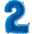 Blue Number 2 Balloons | 40 INCH