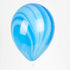 Blue Marble Agate Latex Balloons | 11 INCH | Package 6
