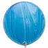 Blue Marble Agate Latex Balloons | 36 INCH