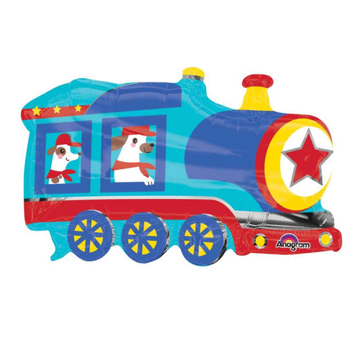 Blue Train Balloon | 30 INCH