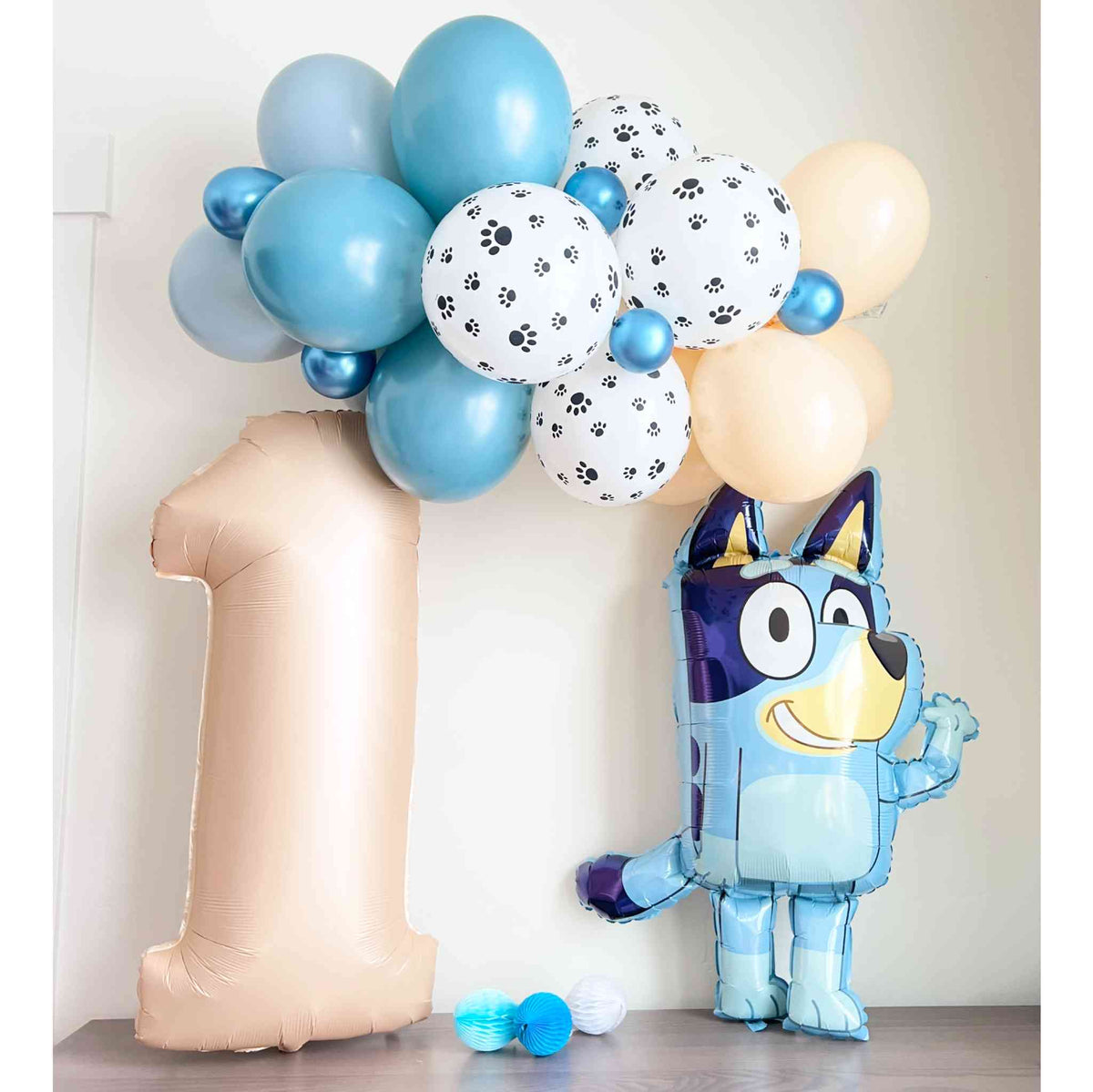 Bluey Balloons Age set 0-9 Foil latex balloons Kids Birthday Party  Decoration