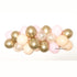 Latex Balloon Garland | Blush Pink with Hand Cut Gold Glitter Confetti