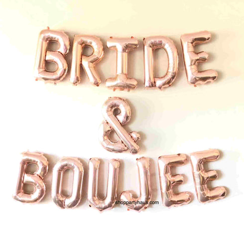 Bride & Boujee Balloon Banner Kit | Silver | Gold | Rose Gold | Pink | Blue