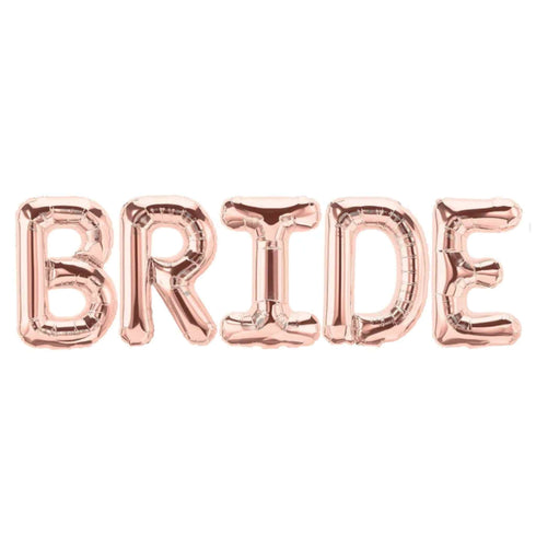 BRIDE Balloon Banner | Silver | Rose Gold | Gold | Pink | Blue