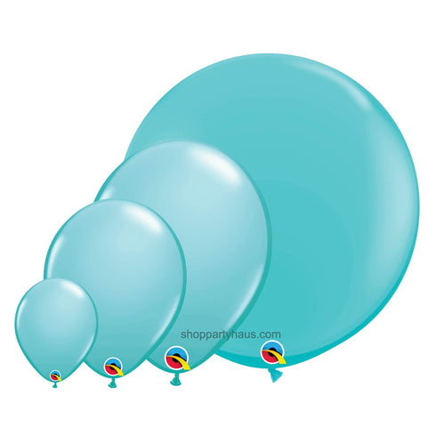 Qualatex Caribbean Blue Latex Balloons | 5", 11", 16", 24", 36"