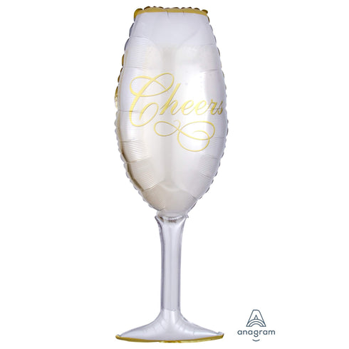 Cheers Champagne Glass Balloons | 38 INCH