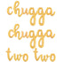 Chugga Chugga Two Two Cursive Letter Balloons | Silver | Gold | Rose Gold