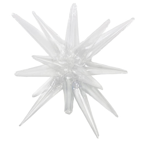 Clear Starburst All In One Foil Balloon | 22 Inch | Air Fill Only