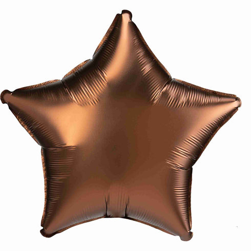 Star Foil Balloon | Cocoa Brown Luxe | 18 INCH