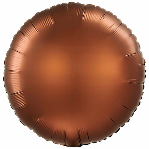 Round Foil Balloon | Cocoa Brown | 18 Inch